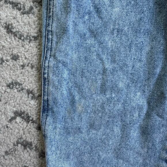 VTG 90s Acid Washed Denim Overalls with princess castle by Popsicle Sz 4 - Picture 7 of 12